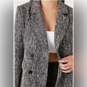 Driftwood Sundance Black Tweed Blazer Jacket Womens NWT. Small